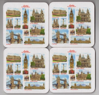 4er Set London, Untersetzer