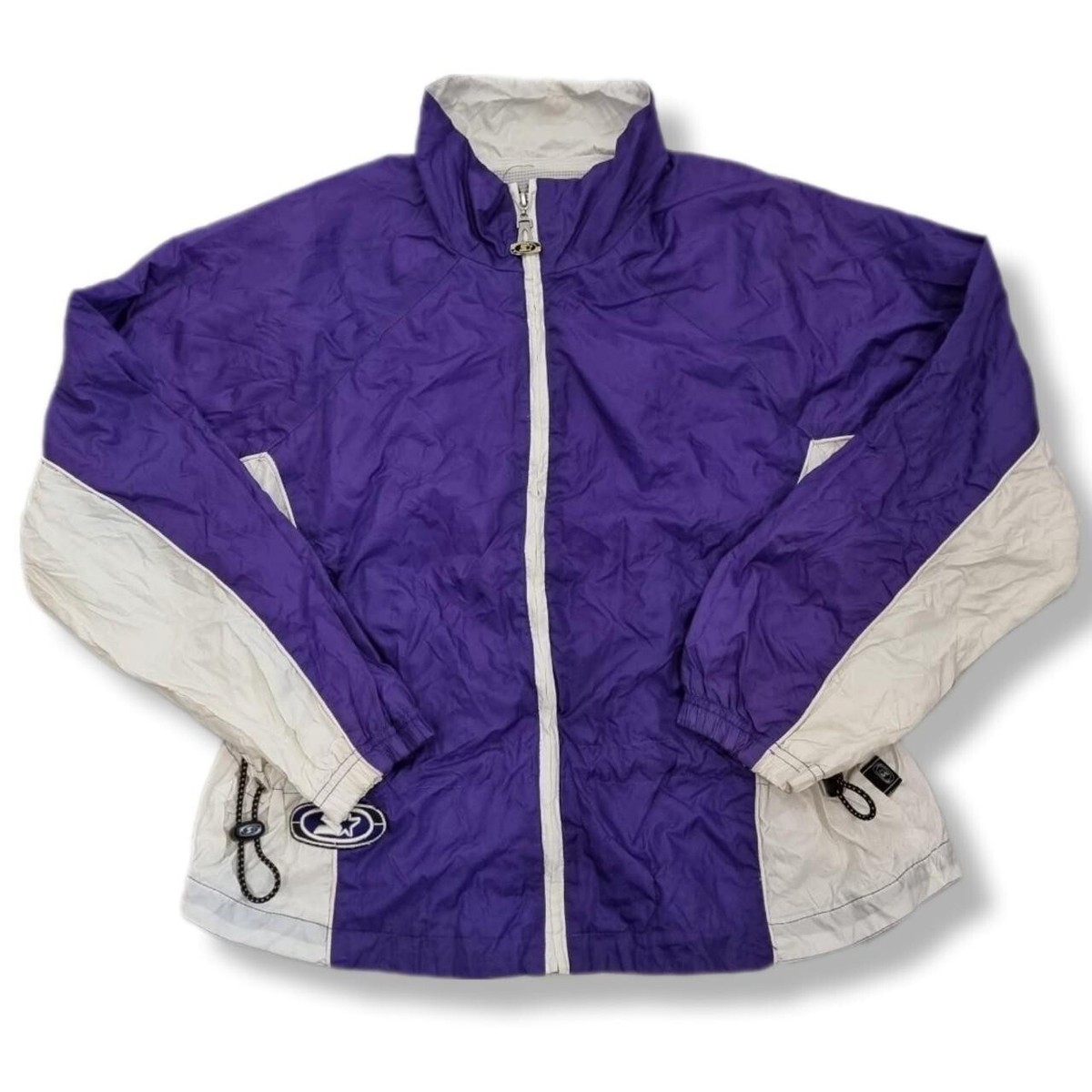 Vintage Retro Womens Starter Purple Jacket Coat Sports 80s 90s Zip
