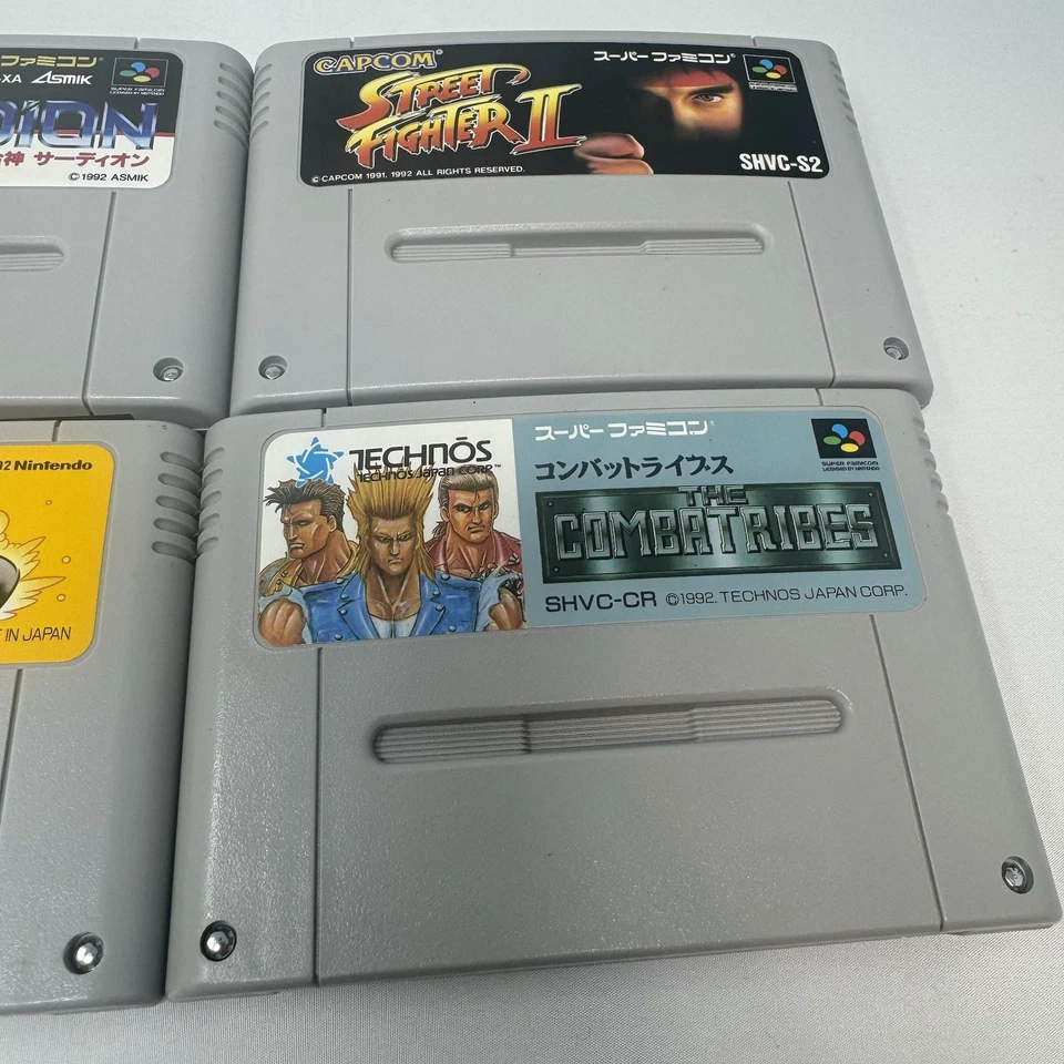 READ Lot of (6) Vintage Super Famicom Video Game Cartridges Japan Mario Kart - Image 4 of 4
