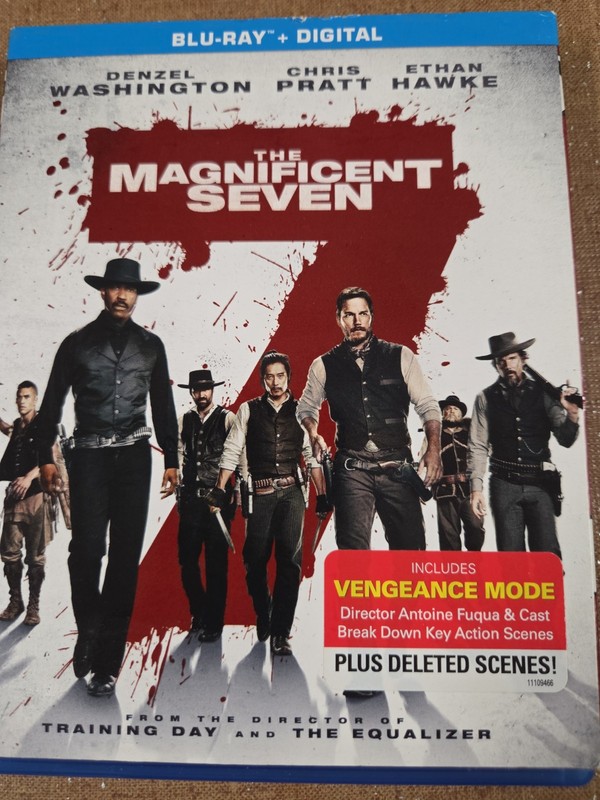 The Magnificent Seven (2016) Blu-ray Movie Video Disc 
