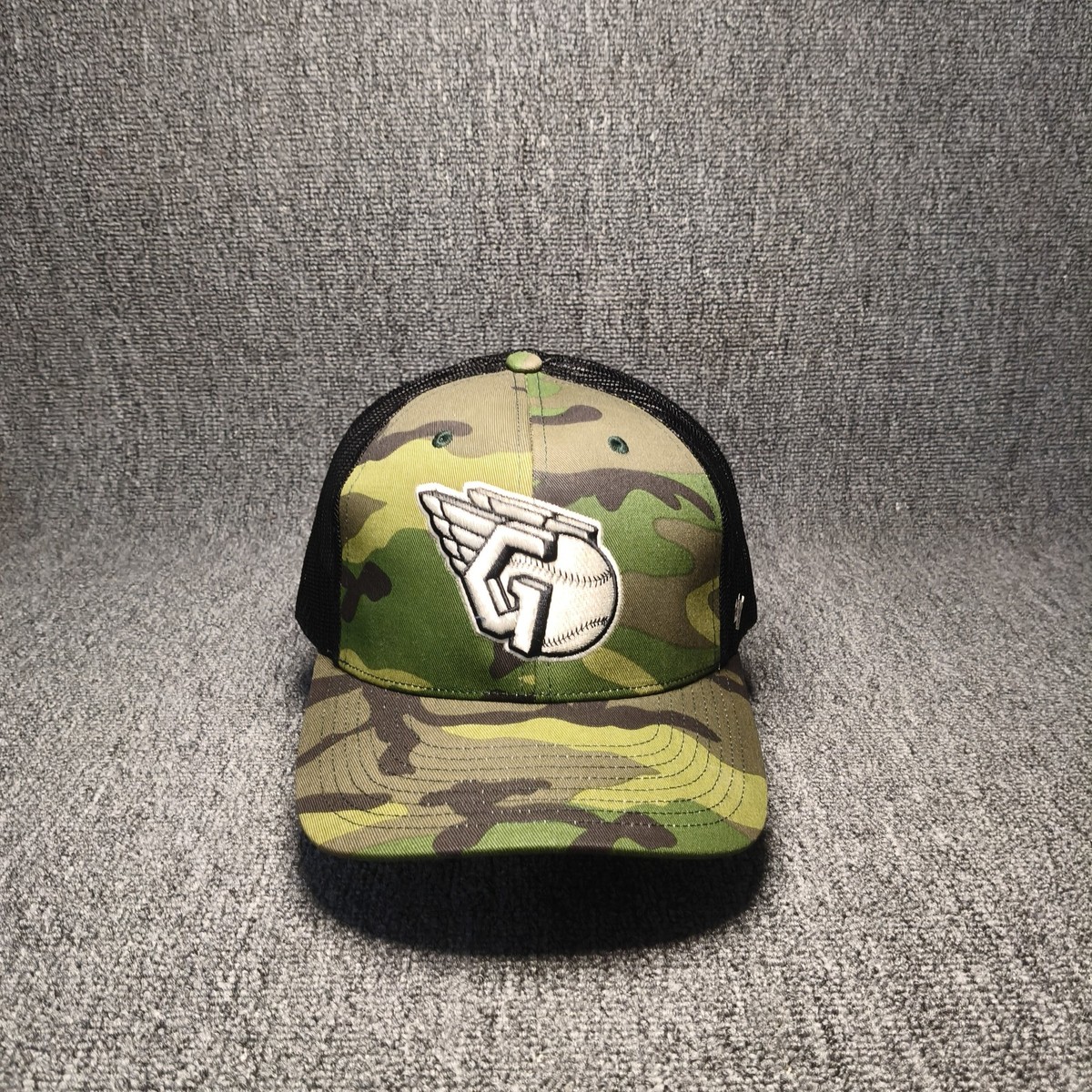 47 Brand Gwinnett Stripers MiLB Camo Mesh Trucker Hat Cap Adjustable J284