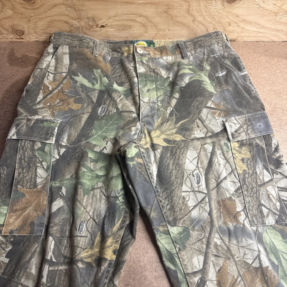 Cabelas Realtree Hunting Pants Men’s Large Camo USA Xtra Green Vintage - Image 2 of 4