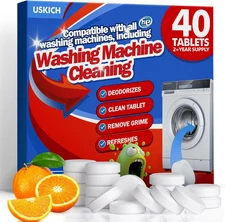 Front Load and Top Load Washer, Washing Machine Cleaner Descaler, 40pk