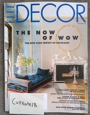Elle Decor Magazine Sep September 2025 Issue The Now Of Wow Jean-Louis Deniot