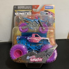 Spin Master Monster Jam SPARKLE SMASH Truck Dirt Bike Two Pack 1:64 NIB