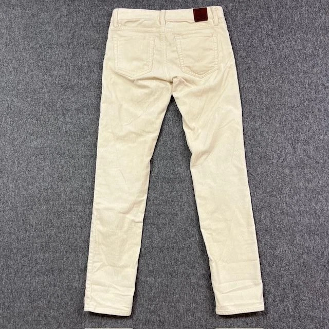 Pantalones deportivos Ralph Lauren para mujer 4 marfil pana elásticos 5 bolsillos ajustados tiro medio Foto 2 de 4