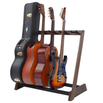 Guitar Stand 5 Slot Wooden Floor Rack Guitars Cases Cellos Ash Nefelibata German