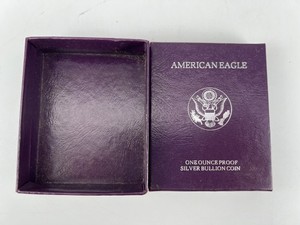 American Eagle Empty Box One Ounce Proof Silver Bullion Coin Good