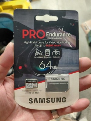 New Samsung PRO Endurance 64GB Micro SDXC Card 100MB/s MB-MJ64GA/AM