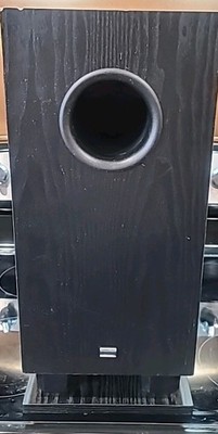 ONKYO サブウーファー SKW-201 ブラック Onkyo SKW-100 Powered Bass-Reflex Subwoofer Speaker 75W Free