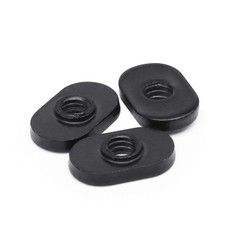 20 Packs 1/4-20 Black T-Nuts, Centered Thread Slide in Economy for T Slot Tra...
