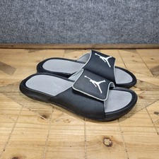 Nike Air Jordan Hydro 6 Slides Black Gray Men s Size 10 Sandals 881473-011
