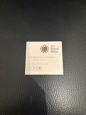 Royal mint Gold PROOF £5 Coin 2008 Queen Elizabeth I COA ONLY NO COIN