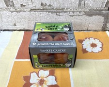 Rare Box Of 12- Yankee Candle -candy Corn- Scented Tea Lights New Halloween Rare Box Of 12- Yankee Candle -candy Corn- Scented Tea Lights New Halloween