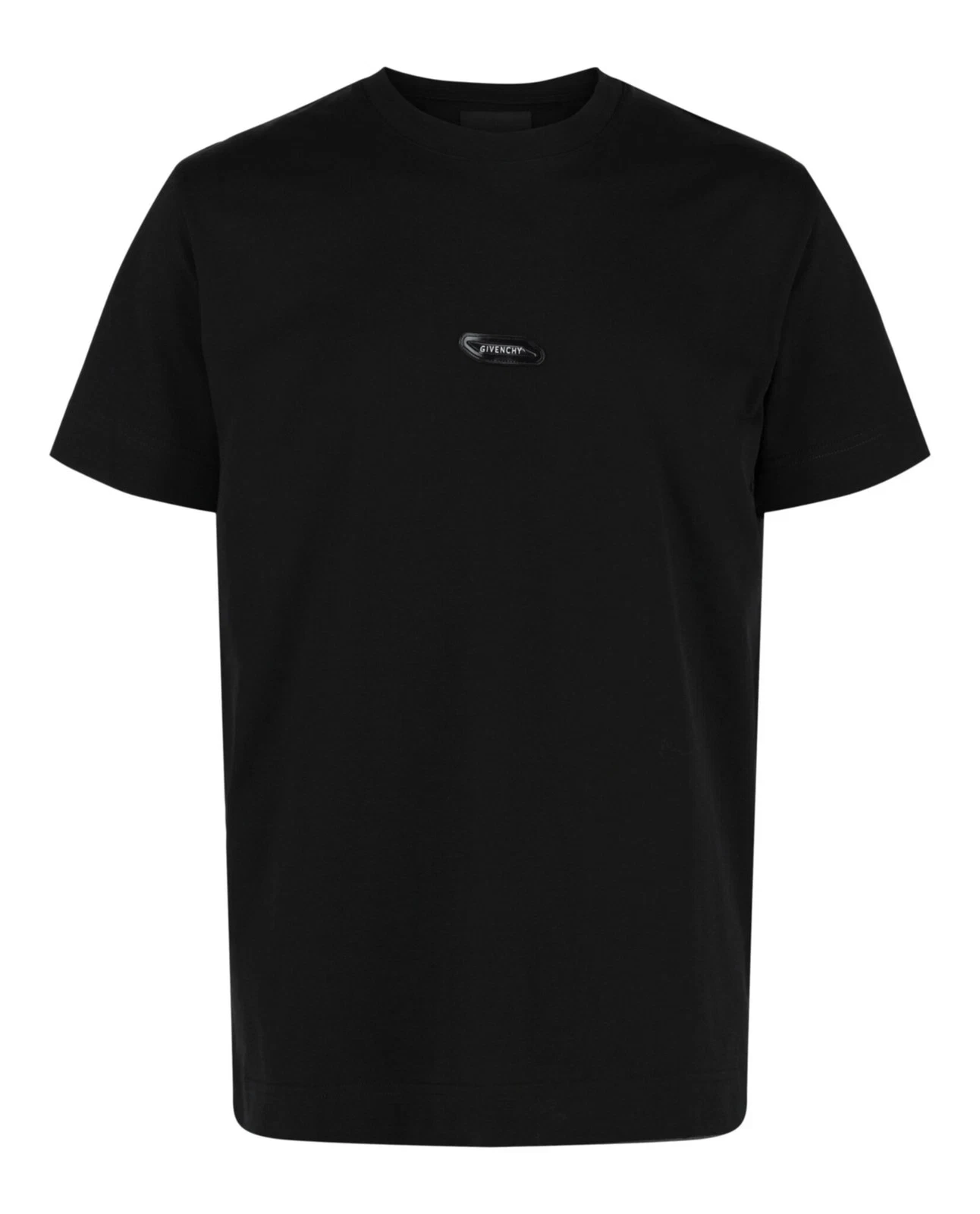 Givenchy — $ 550 Givenchy Mens Logo Crewneck Short-Sleeve T-Shirt Classic-Fit 100% Cotton L
