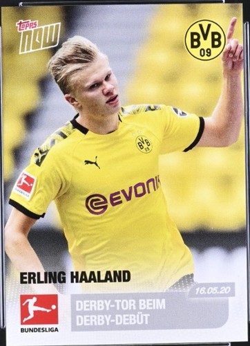 2019 Topps Museum Bundesliga Erling Haaland Rookie PSA 9 MINT RC