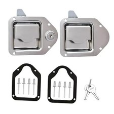 Truck Tool Box Latch Replacement,304 2 Pack 1 With lock 1 Without lock 