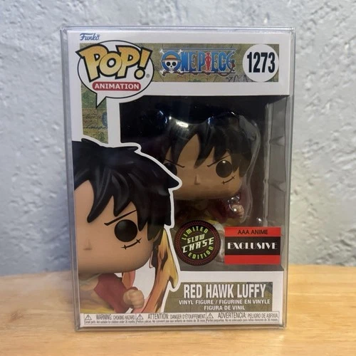 Funko Pop! Vinyl One Piece Red Hawk Luffy Glow Chase AAA Anime Exclusive #1273