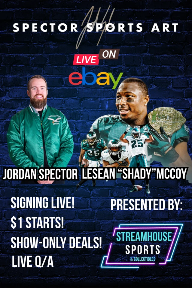 Jordan Spector x LeSean “Shady” McCoy LIVE! $1 Starts + Show-Only Deals!
