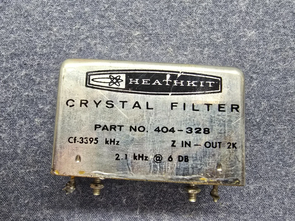HEATHKIT CRYSTAL FILTER 404-328 3395KhZ FOR SB HW SERIES - Image 2 of 4