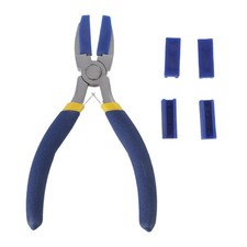 Ergonomic Flat Nose Pliers with 2 Plastic Tip Perfect for Delicate Tasks