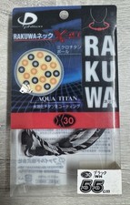 Phiten necklace RAKUWA X30 - BLACK  WHITE - NEW