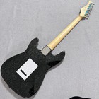 Black Sparkle ST  Electric Guitar SSS Pickups  White Pearl Pickguard 22F solid — photo 3