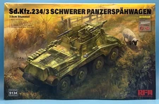 RyeField Model RM 5134 1/35 Sd.Kfz. 234/3 Schwerer Panzerspähwagen 7.5cm Stummel