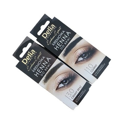 Delia HENNA PROFESSIONAL CREAM EYEBROWS TINT KIT - US Seller