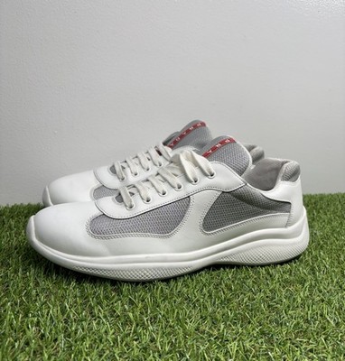 Size 10 UK (11 US) - Prada Americas Cup ' White Leather ' | GREAT