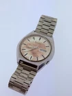 VINTAGE SEIKO DAY/DATE 17 JEWEL AUTOMATIC MENS WRIST WATCH RUNNING TROPICAL DIAL