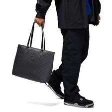 Nike Air Jordan Tote Bag Monogram Black Purse MM0990-023 ( 17L) NEW