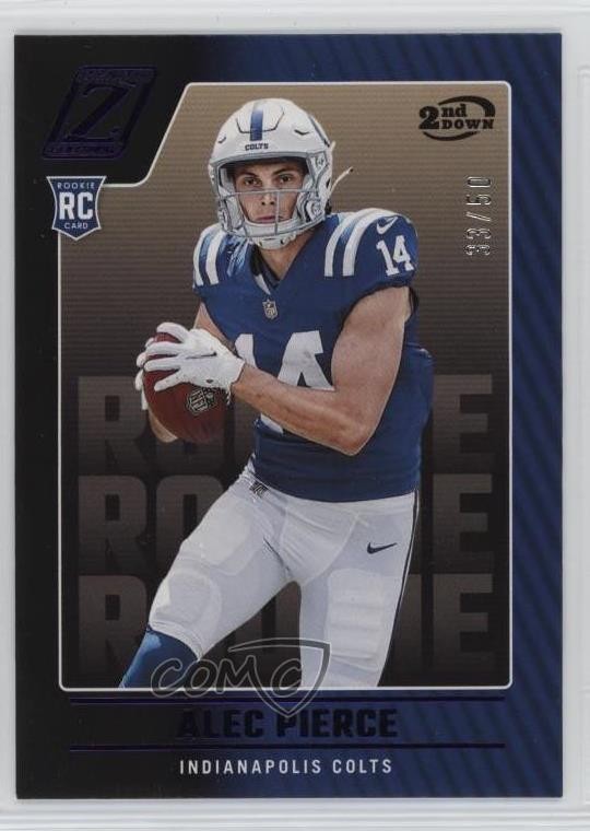 2022 Panini Zenith Rookies 2nd Down /50 Alec Pierce #121 Rookie RC 12ui