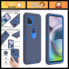 Heavy Duty Shockproof Case for Moto One 5G Ace, 3-in-1 TPU PC Bumper Cover - B