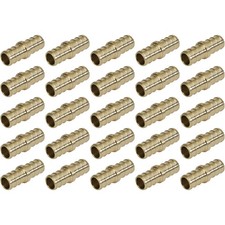 Bag of (25) 3/4" x 3/4" PEXworx Brass Pex Crimp Coupling
