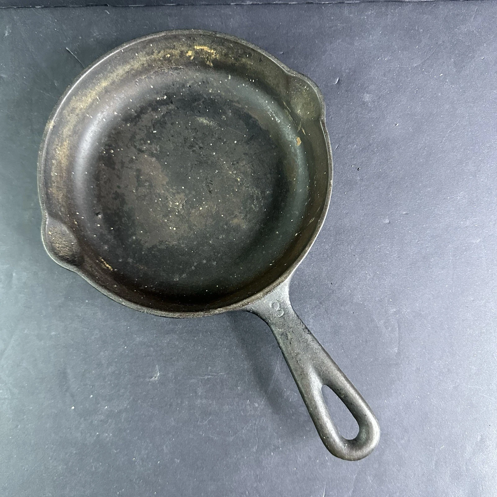 Vintage O'Brien & O'Brien No.3 Cast Iron Skillet Frying Pan Chicago Ill.