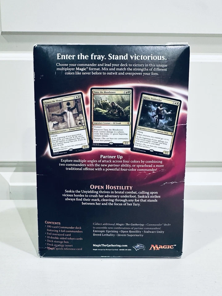 Magic the Gathering MTG Open Hostility Commander Deck 2016 English Sealed New - Image 4 of 4