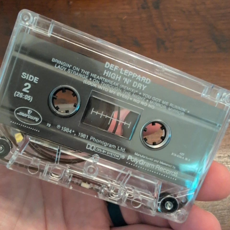Def Leppard- High'n'Dry- Cassette Tape 1981 Phonogram Records Mint Tape - Image 3 of 3