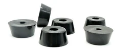 5/8" Tall x 1 1/2" OD  HD Rubber Bumpers with recessed Steel Washer  Rubber Feet
