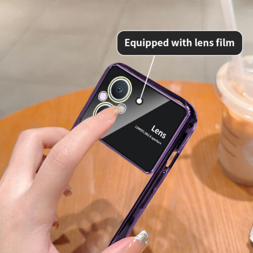 Plating Case Clear Cover For Oppo Reno 8 Lite A17 A57 A77 A78 A94 Lens Protector - Picture 4 of 14