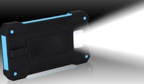 🔋 Solar Power Bank + Charger | 50000mAh | 2 USB Ports with LED light | 🟧Orange - Picture 6 of 7