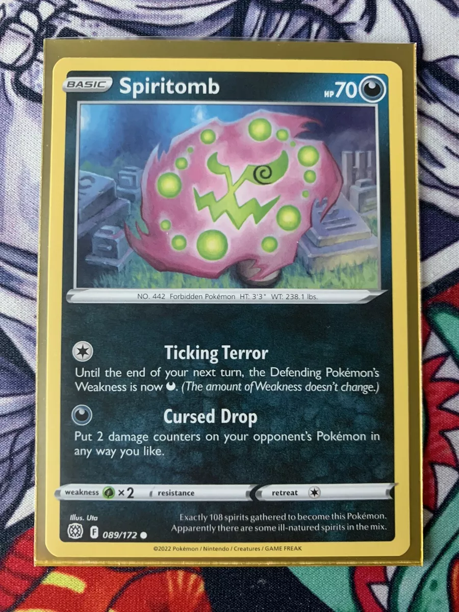 2022 Pokemon TCG Brilliant Stars #089/172 Spiritomb - Common NM/M FREE  SLEEVE