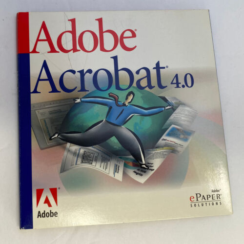 Adobe Acrobat 4.0 CD disc • Macintosh Education Version (w/ serial number) 2000