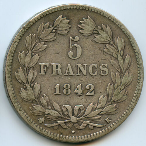 Louis-Philippe I (1830-1848) 5 Francs 1842 K Bordeaux