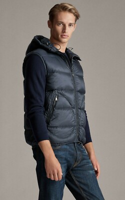 Ralph Lauren Purple Label Mackay 730 Down Hooded Puffer Vest