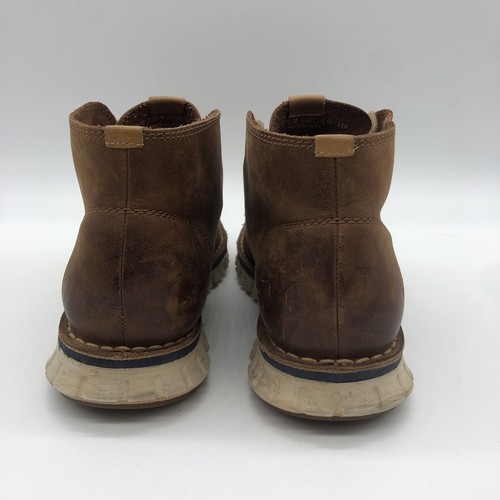 Cole Haan Zerogrand Chukka Leather Boots Shoes Matte Brown Tan C35593 Sz 7 M | eBay