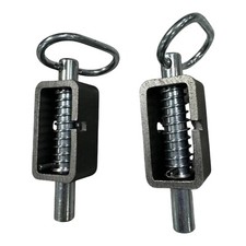 Weld-On Spring Latch 2-Pack 5/8" Steel Heavy Duty Trailer Gate Ramp Door Pin