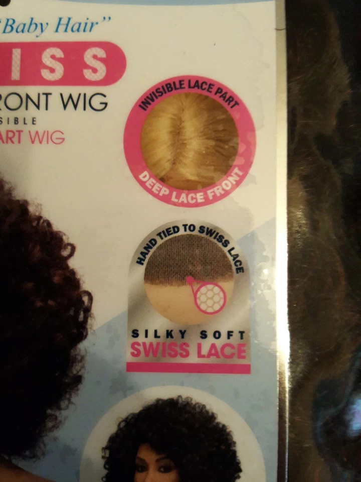 Peluca frontal de encaje suizo natural para cabello de bebé estilo raíces color GM Cabernet/D Bio Cap Foto 3 de 4