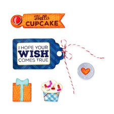 Sizzix Framelits Birthday Sentiments 8pc, stamps 660776 Retail 17.99 Whitlock