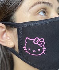 Pink Hello kitty Inspired Fashion 3D Fashion Mask - Black And Pink